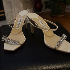 Jimmy Choo Ivory Strappy Heels